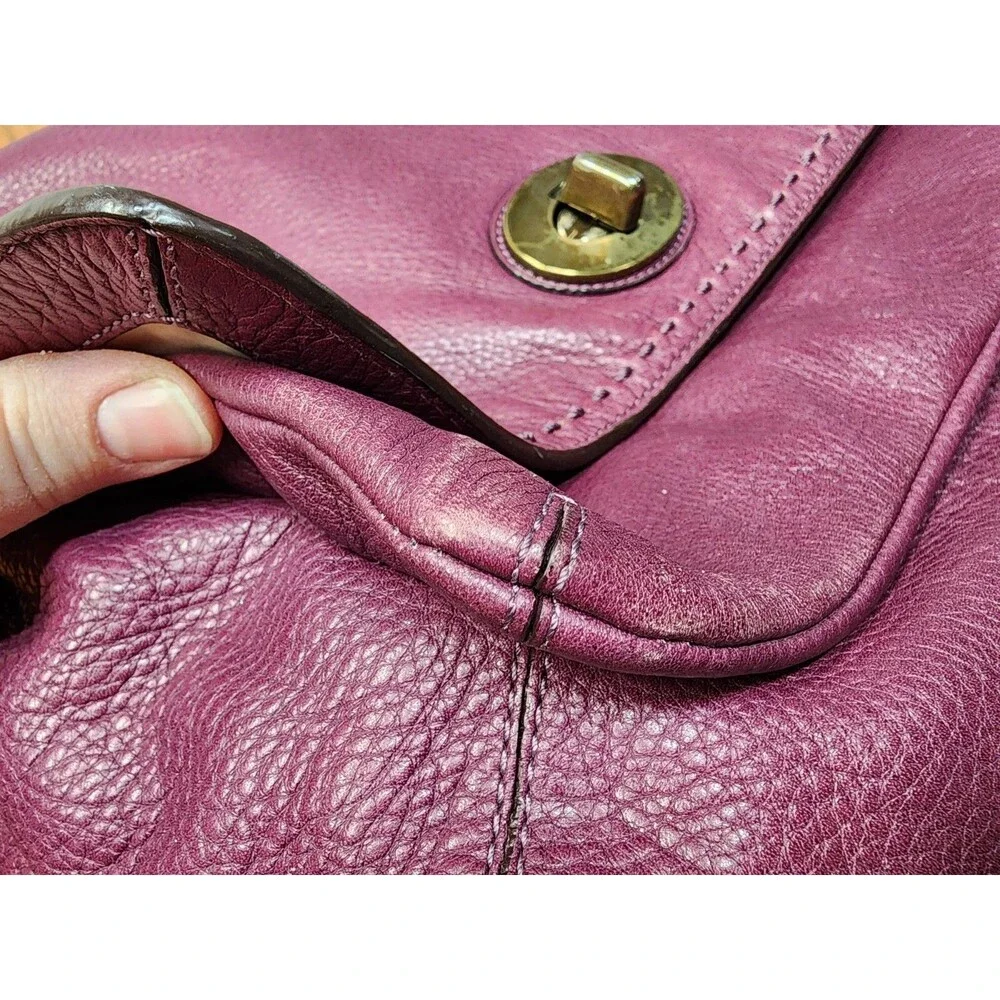 Coach 15400 Limited Edition Hamptons Plum/Purple Flap Crossbody/Shoulder GUC